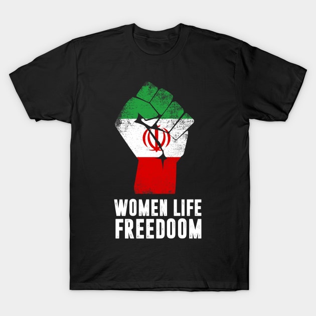 Free Iran Women life freedom stand with Persian women,Iran T-Shirt by hadlamcom